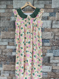 Cotton With Pockets, Full Open Small Printed Frock Nighty