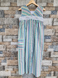 Cotton With Pockets, Full Open Small Printed Frock Nighty