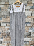 Cotton With Pockets, Full Open Small Printed Maternity Wear