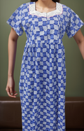 Cotton Side zip, With Pockets, Full Open Medium Printed Maternity Wear