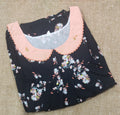 Rayon Pleated , With Pockets, No Open Medium Printed Nighty