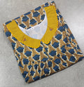 Soft Cotton Pleated , With Pockets, No Open Medium Printed Nighty