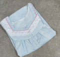 Hacoba Pleated , With Pockets, Half Open Medium Printed Nighty