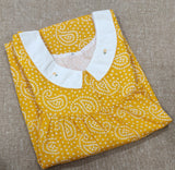 Soft Cotton Pleated , With Pockets, Half Open Medium Printed Nighty