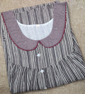 Soft Cotton Pleated , With Pockets, Half Open Medium Printed Nighty
