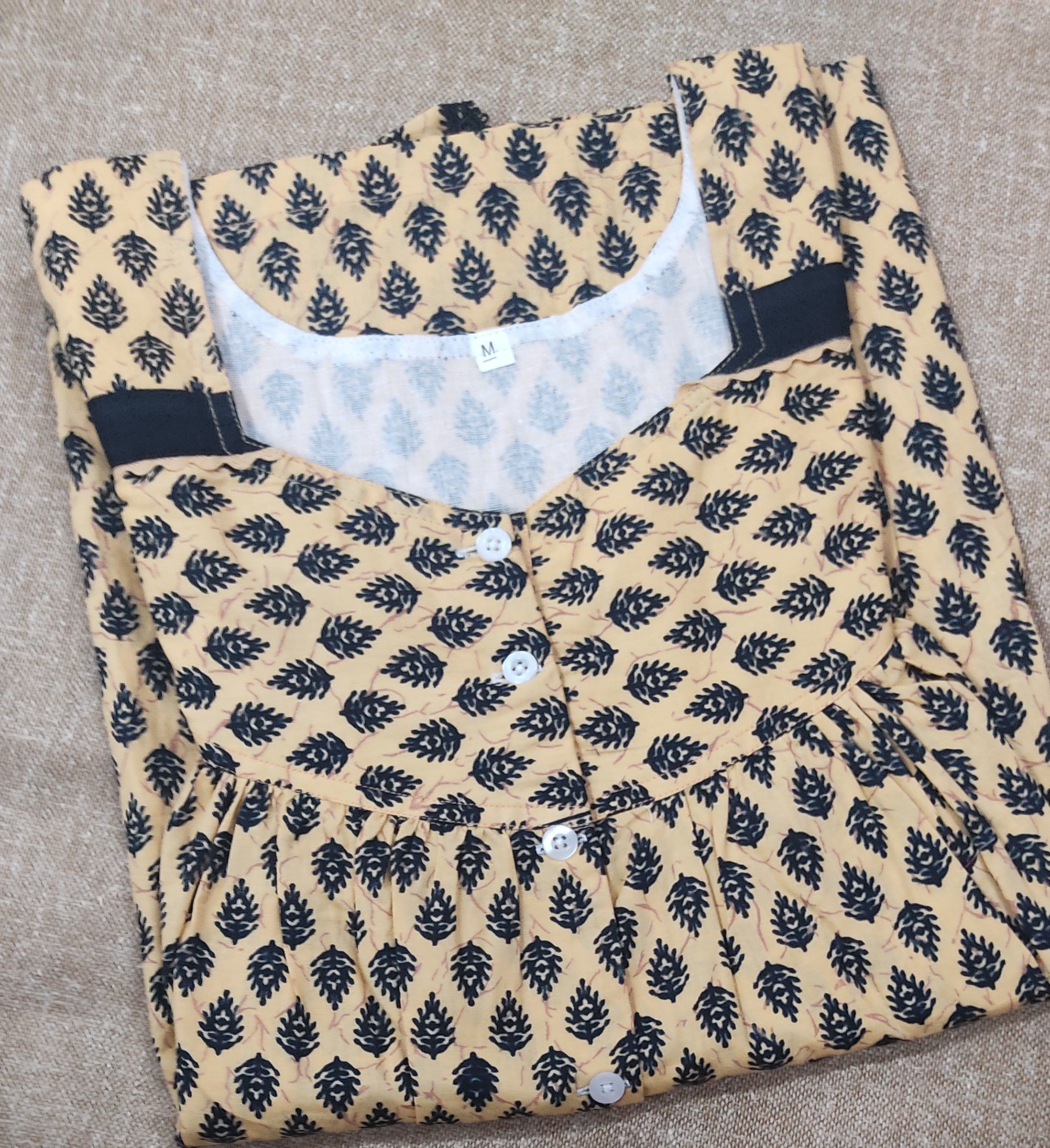 Cotton  Medium Printed Nighty