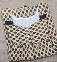 Cotton  Medium Printed Nighty