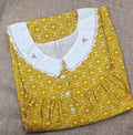 Cotton Pleated , With Pockets, Half Open Medium Printed Nighty