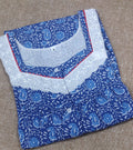 Cotton Pleated , With Pockets, Half Open, Extra Long Medium Printed Nighty