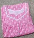 Soft Cotton Pleated , With Pockets, Half Open Medium Printed Nighty