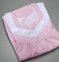 Hacoba Pleated , With Pockets, Half Open Small Printed Nighty