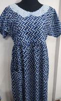 Soft Cotton Side zip, With Pockets, Side elastic Large Printed Maternity Wear