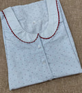 Cotton With Pockets, Half Open, A-line churidar cut Medium Printed Nighty