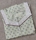 Cotton With Pockets, A-line churidar cut Medium Printed Nighty