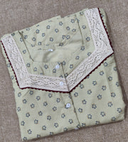 Cotton With Pockets, A-line churidar cut Medium Printed Nighty