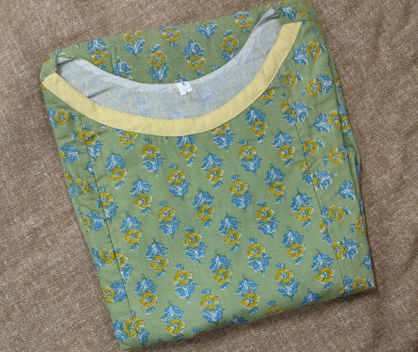 Soft Cotton Side zip, With Pockets, Side elastic Large Printed Maternity Wear