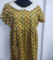 Soft Cotton Side zip, With Pockets, Side elastic Large Printed Maternity Wear