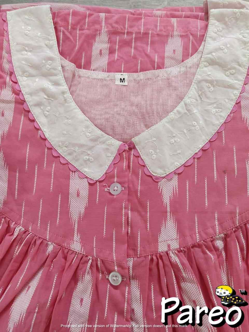 Soft Cotton Half Open Medium Printed Nighty