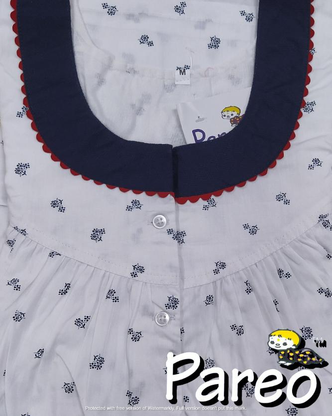 Cotton printed  Nighty medium size for women
