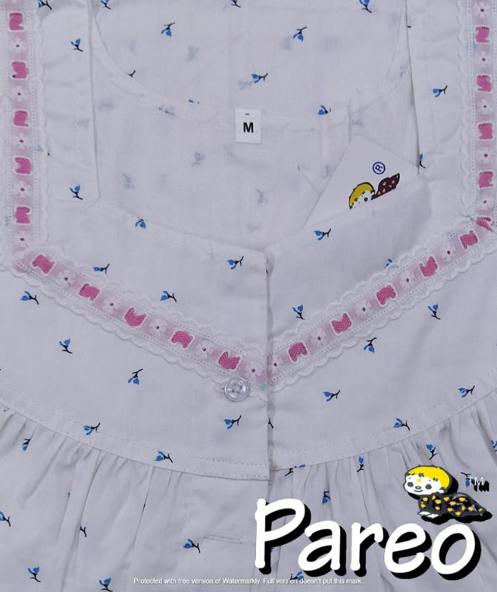 Cotton printed  Nighty medium size for women Full Open