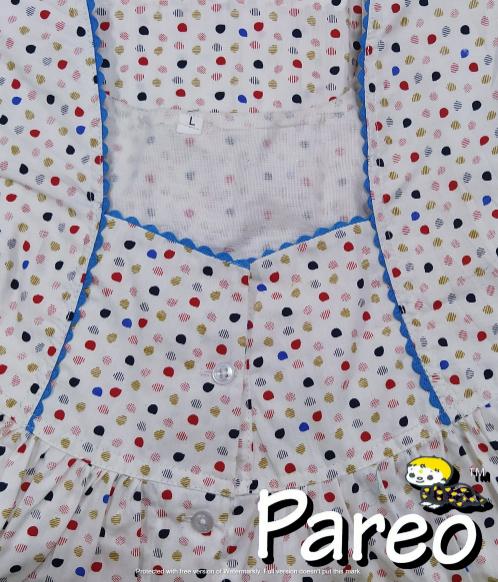 Cotton printed Nighty large size for women Full Open