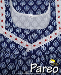 Cotton printed  Nighty medium size for women
