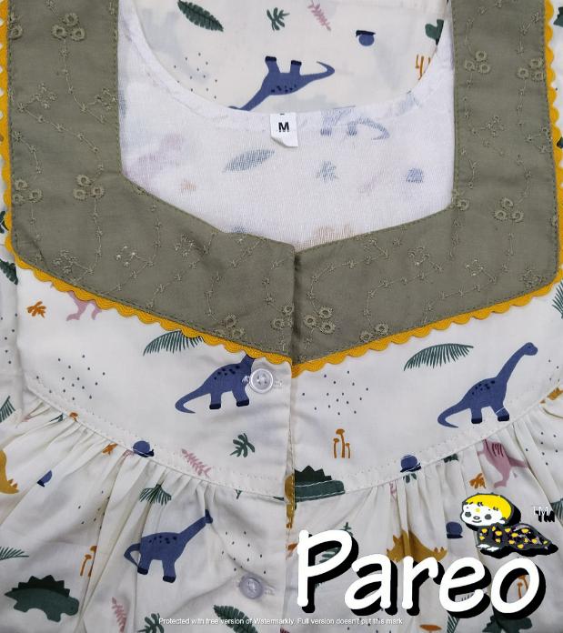Cotton printed  Nighty medium size for women