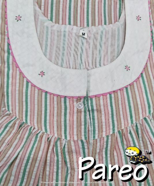Cotton printed  Nighty medium size for women