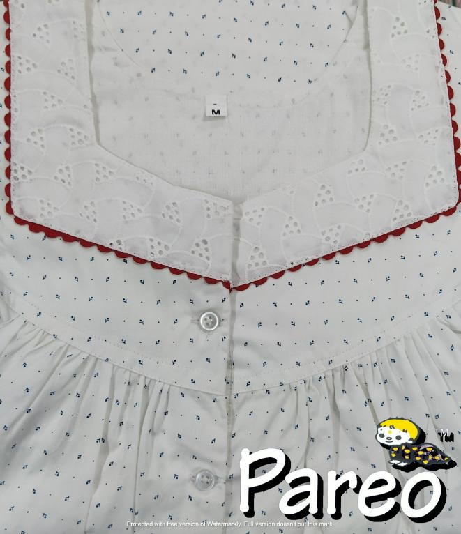 Cotton printed  Nighty medium size for women