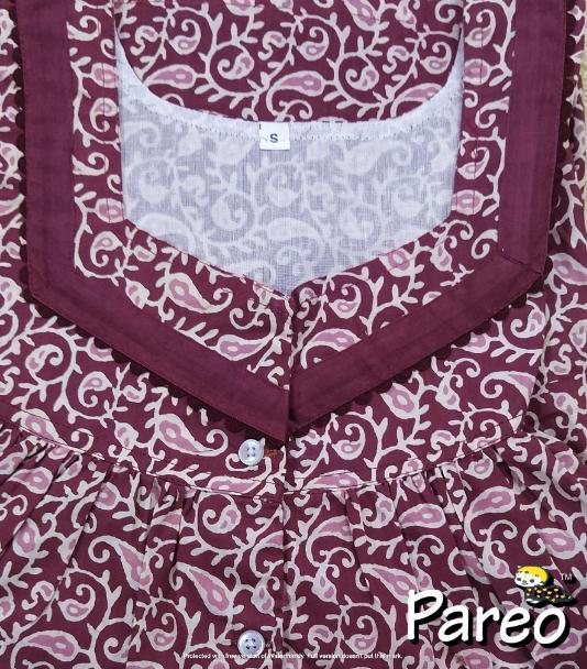 Small Cotton printed Nighty  for women