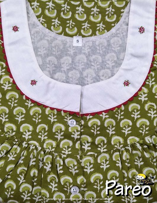 Small Cotton printed Nighty  for women