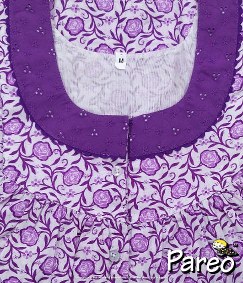 Cotton printed  Nighty Medium size for women