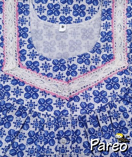 Cotton printed  Nighty Medium size for women