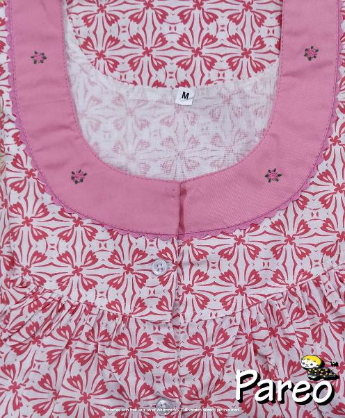 Cotton printed  Nighty Medium size for women