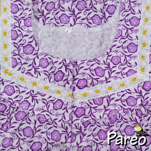 Cotton printed Nighty Large size for women