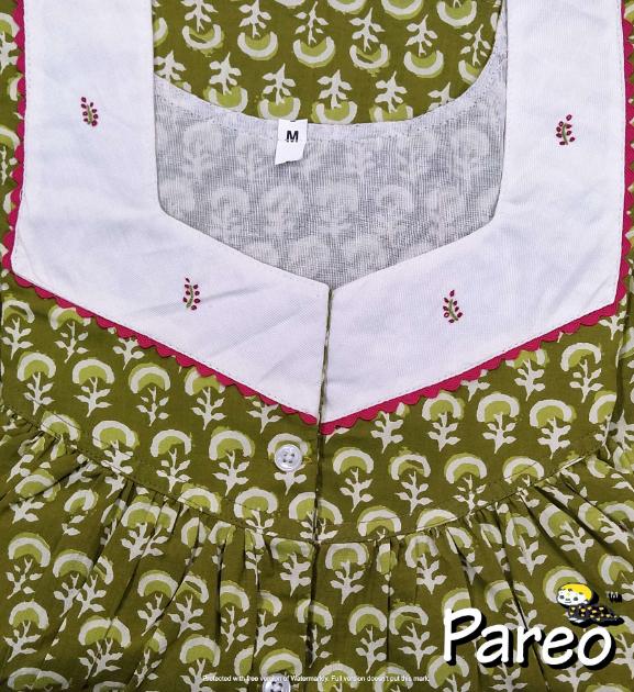 Cotton printed  Nighty Medium size for women