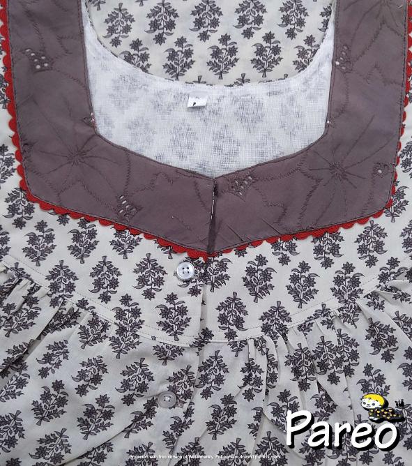 Cotton printed  Nighty Medium size for women