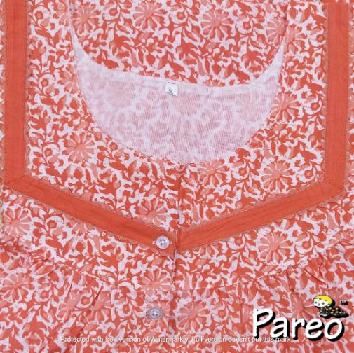 Cotton printed Nighty Large size for women