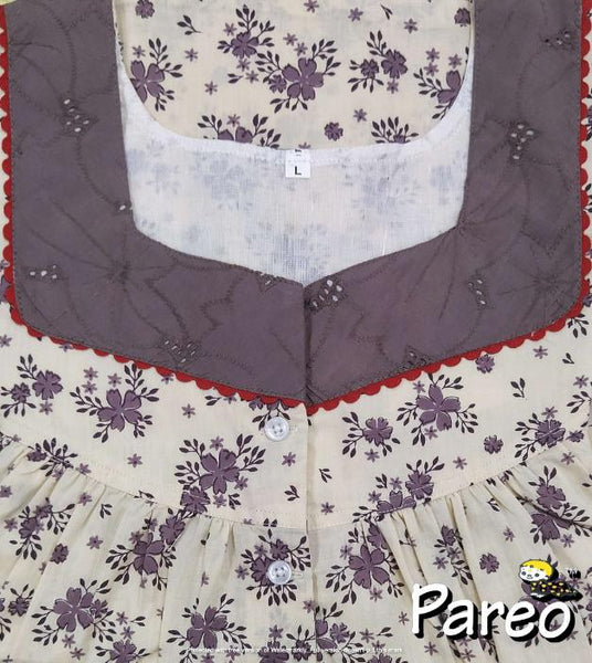 Cotton printed Nighty Large size for women