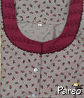 Bantex printed A-Line Nighty large size for women