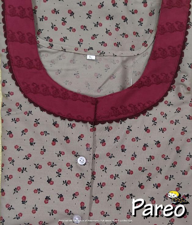 Bantex printed A-Line Nighty large size for women