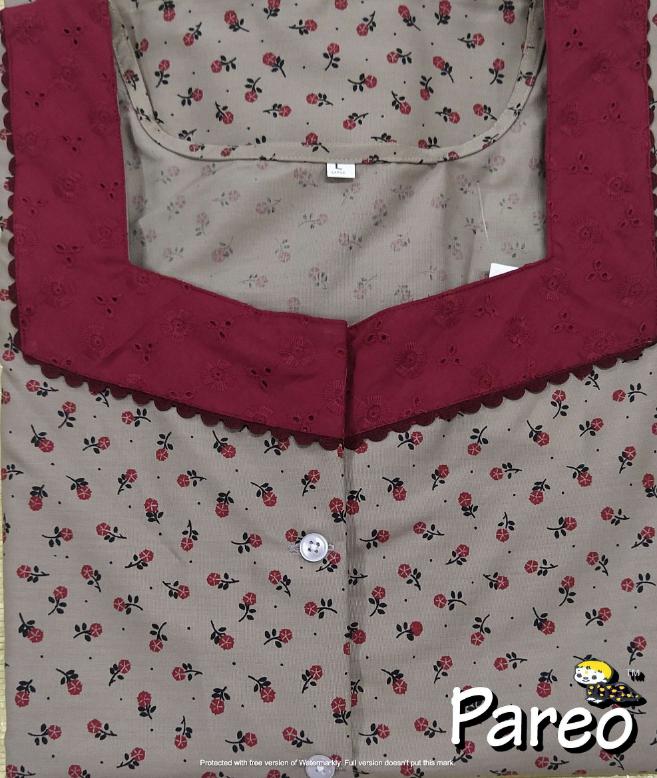 Bantex printed A-Line Nighty large size for women
