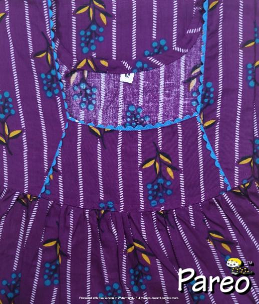 Cotton No Open Medium Printed Nighty