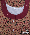 Cotton Half Open Large Printed Nighty