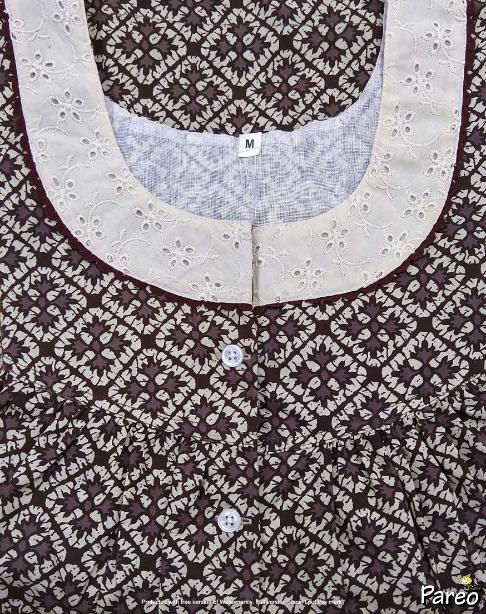 Cotton Half Open Medium Printed Nighty