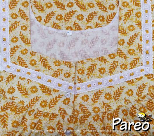 Cotton Half Open Xlarge Printed Nighty