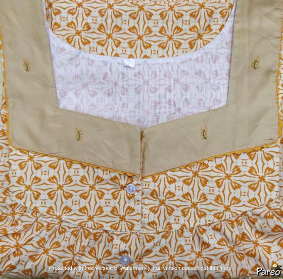 Cotton Half Open Xlarge Printed Nighty