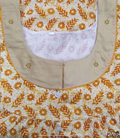 Cotton Half Open Xlarge Printed Nighty