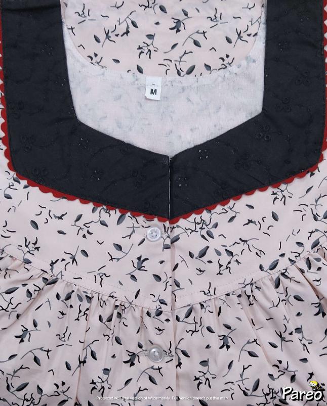 Cotton Half Open Medium Printed Nighty