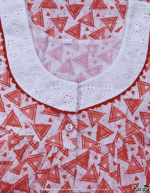 Cotton Half Open Medium Printed Nighty